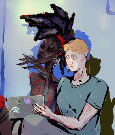 Main characters, Nuru and Tyra