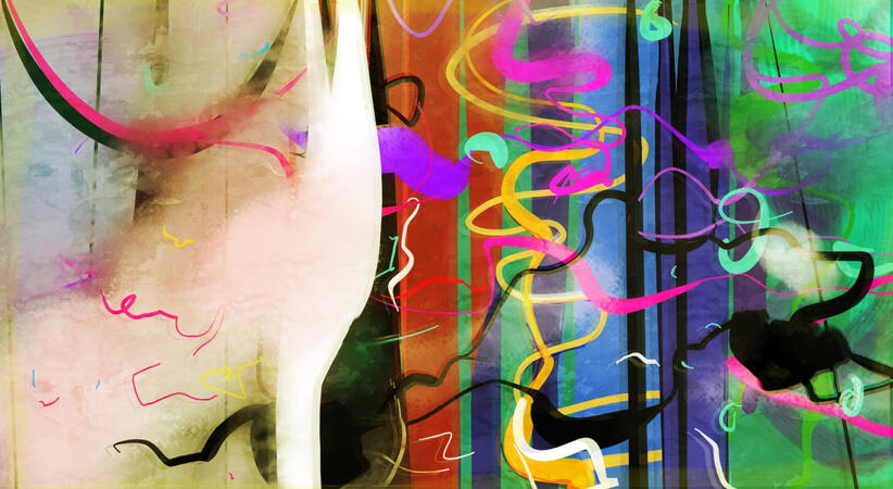 Nuru (the vampire) is an abstractionist. This is his self-portrait.