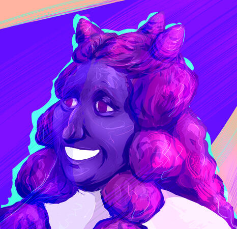 Quadra, a character from Windwood Syndrome