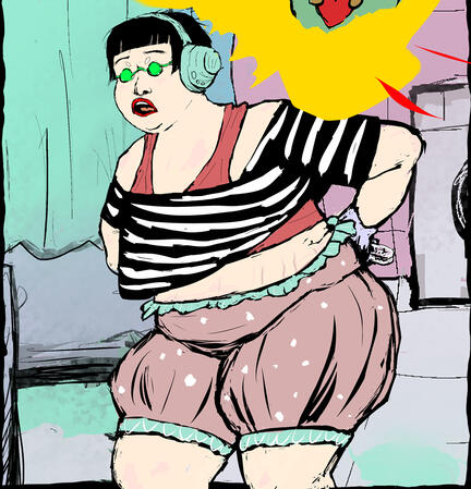 Megan from Windwood Syndrome. A comic fragment